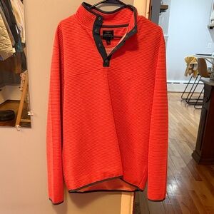 J. Crew Men's Salmon Zip-Up Sweater